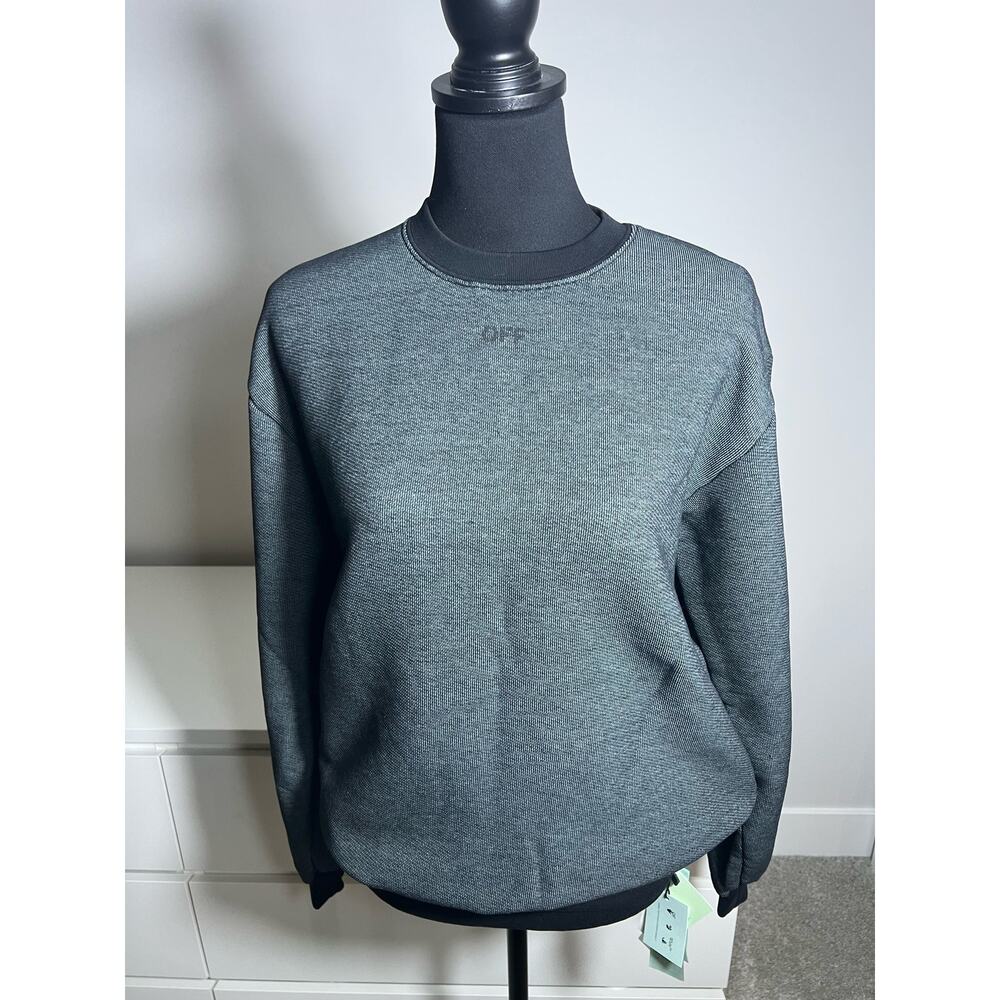 100% Authentic Off-White Women Gray Sweater